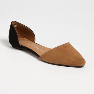 Jeffrey Campbell Dorsay suede flats